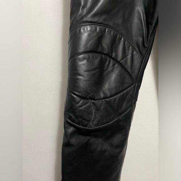 Wolf Of Canada Leather Overalls Motorcycle Pants Size Large - Picture 12 of 13